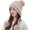 Khaki, variant on Women Winter Peruvian Cover Ears Beanie Hat Ear Flaps Sherpa Ski Snow Hats Knit Fleece Lined 3 Pom Pom