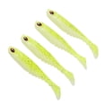 thumbnail image 4 of 4 Uds AR48 75mm/3,2g T cola suave cebo de PVC colores dobles Jigging Wobblers señuelo artificial amarillo blanco, 4 of 5
