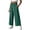 Blackish Green, variant on Linen Pants Women Wide Leg Pants for Women Linen Blend High Waisted Elastic Waist with Bow Decor Casual Loose with Pockets Summer Lightweight Breathable