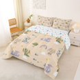 thumbnail image 2 of Homewish Magic Dragon Queen Comforter Set,Cute Rainbow Comforter Sets Queen,Cream,Colorful Stars Reversible,3 Pieces,1 Comforter and 2 Pillowcases, 2 of 7