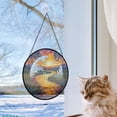 thumbnail image 4 of Customized Landscape Suncatcher Stained Glass, Landscape Gifts for Women for Window Hanging, Landscape American Glass Hanging fkhAhW, 4 of 5