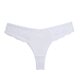 thumbnail image 2 of Gibobby Verano calzoncillos adelgazantes Nueva camiseta encaje sexy tiro bajo para mujer Ropa interior transpirable fina y （Blanco， M), 2 of 5