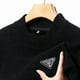 thumbnail image 2 of Suéter de punto de cuello redondo bordado de moda para hombre de marca de alta gama Otoño Invierno Retro casual prendas de punto espesar 2024 ropa para hombres, 2 of 4