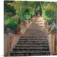 thumbnail image 1 of ARTCANVAS The Old Stairs Canvas Art Print by Santiago Rusinol - Size: 12" x 12" (0.75" Deep), 1 of 9