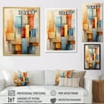 thumbnail image 4 of Designart "Fragmented Perspectives in Cubism III" Abstract Floater Framed Wall Art Print, 4 of 7