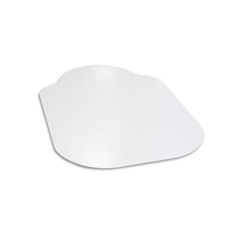 Evolve Modern Shape 36 in. x 48 in. Clear Office Chair Mat with Lip for Low Pile Carpet, Phthalate Free