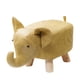thumbnail image 4 of Reposapiés con forma de animal, reposapiés con patas de madera, bonito y multifuncional. amarillo, 4 of 9