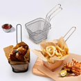thumbnail image 4 of 4 Pcs Mini French Fries Basket, Less Steel Individual Square, 4 of 5