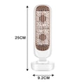 thumbnail image 3 of New Retro Double-leaf Tower Fan Office Desktop Fan Vertical Portable Charging USB Small Fan - White (built-in Battery 2000mAh), 3 of 8