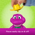 thumbnail image 4 of Fisher-Price Barney’s World Dress Up Barney Set, 1 Figure & 20 Pieces for Toddler Pretend Play, 4 of 7