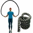 thumbnail image 1 of Fitness Weighted Jump Rope 25mm Heavy Battle Skipping Ropes Power Training Multifunction New, 1 of 2