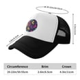 thumbnail image 6 of PAYOHTO Kids Colorful Unicorns Blue Baseball Hat Back Adjustable Mesh Breathable Hats Black Trucker Cap Outdoor Fishing Sun Caps for Boys or Girls ages 4-10, 6 of 9