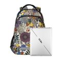 thumbnail image 7 of FORMRS Kids School Backpack Elementary Student Unisex Travel Bookbag with Reflective Stripes, Blue Flowers, 7 of 7