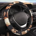 thumbnail image 5 of XMXT Vintage Food Hand Drawn Illustration Steering Wheel Cover, Elastic Non-Slip Universal Fit Car Decor Accessories Protector for Auto SUV Trucks, 5 of 8