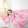 thumbnail image 4 of Homewish Kawaii Bow Bedding Comforter Set 2pcs for Kids Children Girls,Dreamy Princess Twin Comforter Sets Microfiber,Cartoon Bow Knot Breathable Bedding Set,Ultra Soft Home Decor,Reversible, 4 of 8