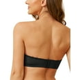 thumbnail image 6 of Wingslove Women's Strapless Multiway Push Up Bra Wireless Plus Size Convertible Bra, Black 34DDD, 6 of 6