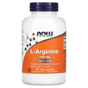 NOW Foods Supplements, L-Arginine 700 mg, Nitric Oxide Precursor*, Amino Acid, 180 Veg Capsules