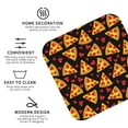 thumbnail image 4 of Pofeuu Cartoon Pizza Print Leather Coasters Set of 6, Round Cups Mugs Mat Pad for Home Kitchen Heat Resistant Drink Coasters,Square, 4 of 7