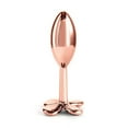 thumbnail image 3 of Rear Assets Chrome-Plated Aluminum Clover Anal Plug, Rose Gold, 3 of 6