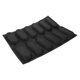 thumbnail image 3 of Formas perforadas Cacerola-antiadherentes de la cacerola del pan francés del Baguette del silicón de 12 agujeros, moldes para perritos calientes, horneando Li, 3 of 5