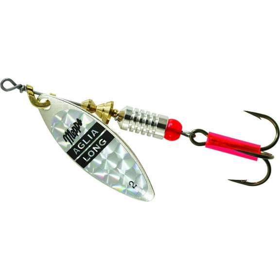 Mepps Aglia Long Inline Spinner 1/4 oz - Rainbow Scale