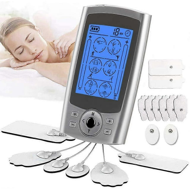 Estimulador muscular TENS EMS, 24 modos, para aliviar el dolor y fortalecer los músculos, masajeador de pulso electrónico recargable (no compatible con TENKER Square)