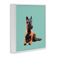 thumbnail image 3 of Stupell Industries Eclectic Royal German Shepherd White Framed Giclee Art, 17 x 17, by Amelia Noyes, 3 of 8