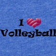 thumbnail image 2 of CafePress - I Heart Volleyball - Cute Infant Baby Football Bodysuit, 2 of 3