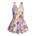 thumbnail image 7 of FOR U DESIGNS Girls One Piece Swimsuit with Skirt Sleeveless Bathing Suit Swimwear Bathing Suit for Kids for 3T-13Y, Butterfly Food, 7 of 7