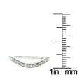 thumbnail image 4 of 10k White Gold Curved Diamond Wedding Band Guard (1/8 cttw, I-J Color, I2-I3 Clarity), 4 of 5