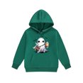 thumbnail image 5 of SYMOID Boys Hall-oween Ghost Print Hoodie and Jogger Set, Army Green, Comfortable Kids Tracksuit Tops,Size 2 T, 5 of 5