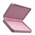 thumbnail image 4 of Caja de exhibición de joyas de madera, organizador de almacenamiento de joyas de terciopelo, soporte para collares Rosado, 4 of 5