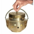 thumbnail image 3 of Accessorize Kingdom Brass Kapoor Dani, Aroma Diffuser, Bakhoor Dani, Incense Burner, Pack of 1(Star Cutting), Round, 3 of 5