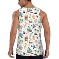 thumbnail image 3 of Easygdp Travel1 Men's Tank Top, Sleeveless Muscle T Shirts, Breathable, Quick-Dry, Loose for Gym, Running, Fitness - 3X-Large, 3 of 9