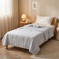 thumbnail image 2 of Qholemyo Cooling Comforter Washed Cotton Thin Quilt Lightweight Comforter Skin Friendly Washable Breathable Summer Bedding Back To School, 2 of 7