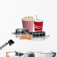 thumbnail image 1 of Popcorn Drink and Filmstrip Wall Decal by Wallmonkeys Peel and Stick Graphic (48 in W x 36 in H) WM25426, 1 of 4
