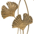 thumbnail image 6 of 18" x 22" Gold Metal Curved Floral Sculpture, by DecMode, 6 of 14