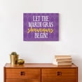 thumbnail image 4 of Creative Products Argyle Purple Let Shenanigans Begin 14 x 11 Canvas Wall Art, 4 of 5