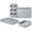 Gray, variant on Caraway Mini Bakeware Set – Naturally Non-Stick, Non-Toxic Ceramic Coating – Compact Baking Pans Set for Small Kitchens & Ovens – Includes Baking Sheets, Muffin Pan, Cooling Rack & Storage - Cream