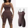 thumbnail image 3 of Dealovy Bodysuit for Women Belly Control Shapewear Jumpsuits Spaghetti Strap Seamless Workout Base Layer Romper, 3 of 4