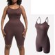 thumbnail image 3 of Karight Women's Spaghetti Strap Tank Top Short Jumpsuit Bodysuit Tummy Control Seamless One Piece Catsuit for Gym Workout, 3 of 4