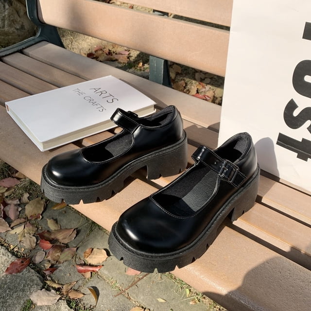 2021 mujeres Mary Jane zapatos mujer Vintage niñas tacón alto plataforma Lolita zapatos estilo japonés estudiante universitario zapatos talla grande 43 Tan Jianjun unisex