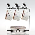 thumbnail image 3 of stanreset Coffee Cup Holder Portable Anti-rust Simple Style Anti-corrosive 6 Hooks Household Teahouse Mug Plate Stand Base Accessories, 3 of 6