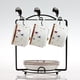 thumbnail image 3 of Billuyoard Soporte para taza de café de acero inoxidable, estilo Simple, anticorrosivo, 6 ganchos, soporte para cuchara, accesorios de Base Juegos de servir café y té, 3 of 6