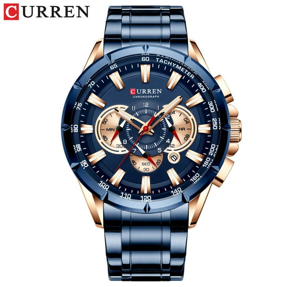Curren 8363 Men's Watch Quartz Steel Band Men's Watch Sports Calendar Watch Export Watch