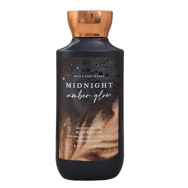 Bath & Body Works MIDNIGHT AMBER GLOW Daily Nourishing Body Lotion 8 oz
