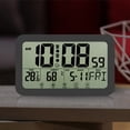thumbnail image 4 of Reloj atómico con pantalla grande, temperatura, humedad y fecha, reloj de pared atómico, 4 of 8