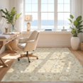 thumbnail image 3 of Design&I 9'x12' Washable Area Rug Giant Skid-Resistant Neutral Weathered Faded Ivory Tones Decorative Beige Cream for Great Room, Large Living, 3 of 7