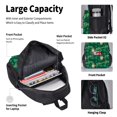 thumbnail image 4 of Disketp St Patrick's Day9 Large Capacity Backpack Lunch Bag Pencil Case Combination 3 Piece Set for Student, 4 of 7