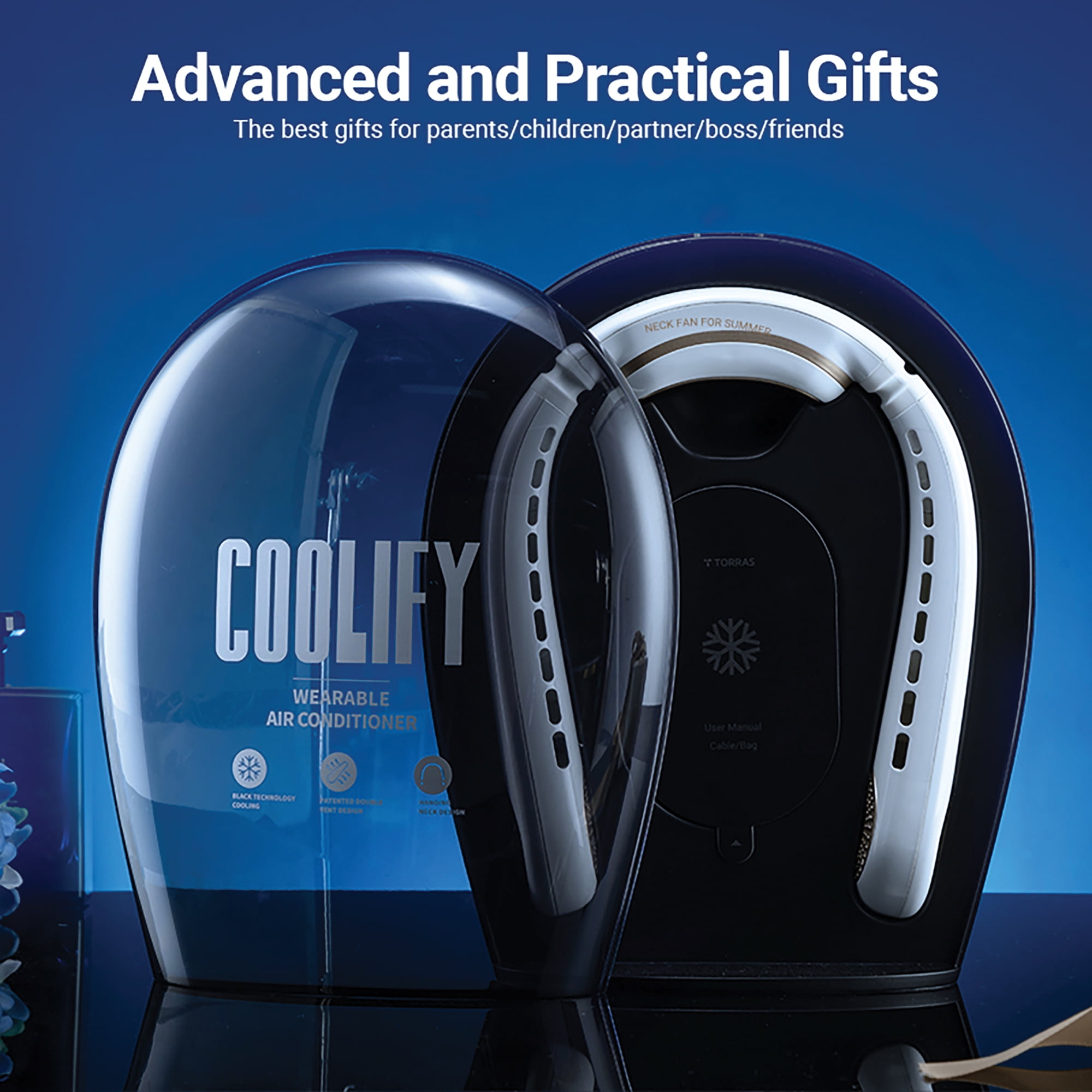 TORRAS COOLiFY Cyber ​​The most powerful wearable air conditioner - Stay  cool this summer with the next generation neck cooler!